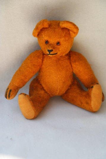 Bing toegeschreven: kleine teddybeer in zijdepluche - Ours, Antiek en Kunst