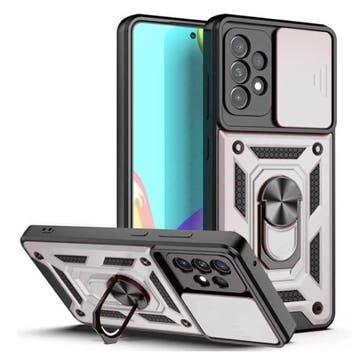 Samsung Galaxy S21 FE - Armor Hoesje met Kickstand en Camera, Verzenden