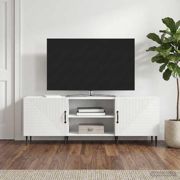 vidaXL TV Kast 150 x 31 x 50 cm Hoogglans Wit Bewerkt hout, Verzenden