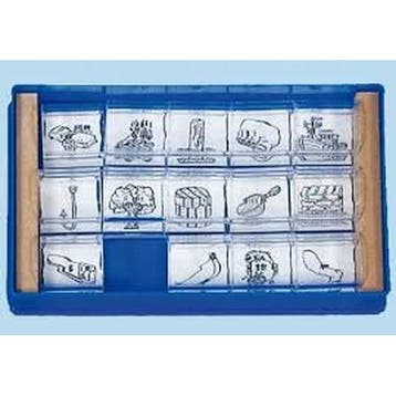 Plaatjes stempels blauw (zie omschrijving), Verzenden