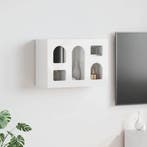 vidaXL Hangkast met plank Hoogglans wit 60 x 20 x 40 cm, Verzenden, Nieuw