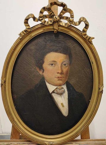 Europese school (XIX) - Retrato de joven noble