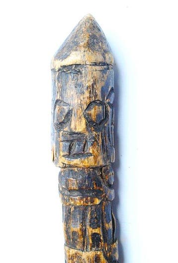 zeer oude Phurba, klassiek gesneden, sjamaan, 22 cm, ritueel