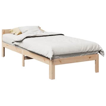 Bed 90x200 Grenen | 34% Korting Retour Deal (bedframe), Huis en Inrichting, 90 cm, Eenpersoons, Verzenden, Zo goed als nieuw