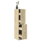 vidaXL Apothekerskast Sonoma eiken 30x41x144,5 cm bewerkt, Verzenden, Nieuw