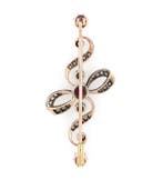 Sans prix de réserve - Broche - 9 carats Or rose, Or jaune,, Bijoux, Sacs & Beauté, Bijoux anciens