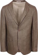 Suitable Blazer Linen Twill Bruin maat Maat 56/58 (XL) Heren, Overige kleuren, Verzenden, Suitable, Maat 56/58 (XL)