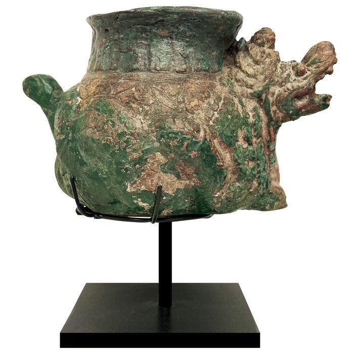 Holy water tempel offering bowl from Bali - naga kembar -, Antiquités & Art, Art | Art non-occidental