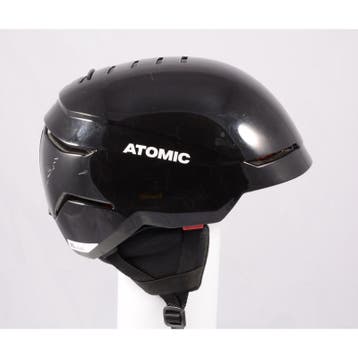 63 64 65 skihelm/snowboardhelm ATOMIC SAVOR, BLACK/black, Ai, Sport en Fitness, Verzenden, Gebruikt, Atomic