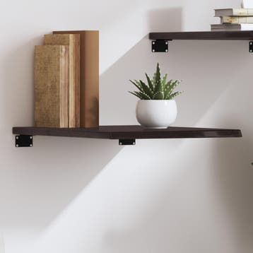 vidaXL Wandschap 40x60x2 cm behandeld massief eikenhout, Verzenden, Nieuw