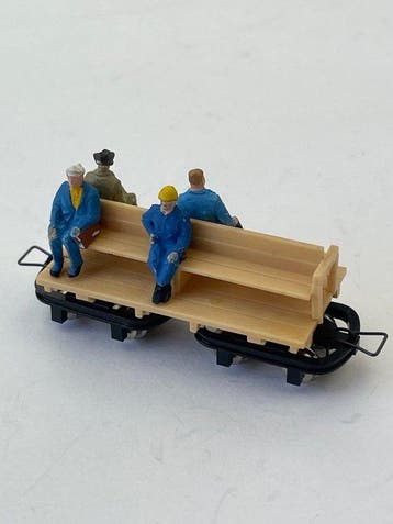 Egger-Bahn H0 - Model treinwagon (4) - Set van vier, Hobby en Vrije tijd, Modeltreinen | H0, Nieuw