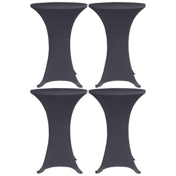 vidaXL Tafelhoes stretch 4 st 60 cm antraciet, Verzenden, Nieuw