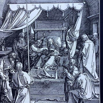 Albrecht Dürer (1471-1528), after - Death of the Virgin,