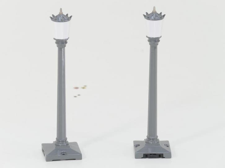 Schaal 0 RailKing 1058 No. 35 street lamp set grijs #8364, Hobby & Loisirs créatifs, Trains miniatures | Échelles Autre, Enlèvement ou Envoi