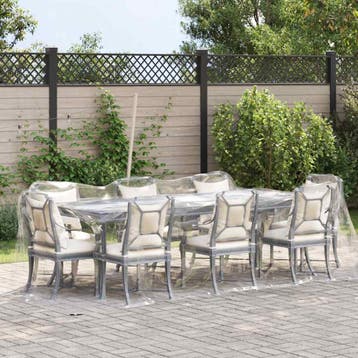 vidaXL Doorzichtig zeildoek met zeilringen 2x6 m PVC, Verzenden, Nieuw