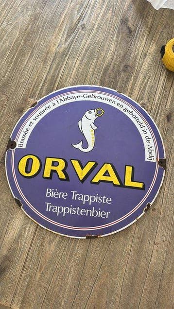 Orval - Emaille bord - Emaille, Antiquités & Art