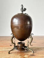 Marmite - Cuivre - Cuiseur dœufs / chauffe-œufs