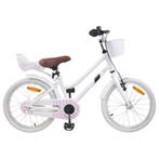 vidaXL Kinderfiets 18 Inch voor 5-7 jaar oud Wit, Fietsen en Brommers, Verzenden, Nieuw