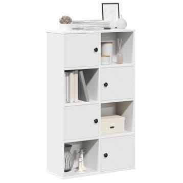 vidaXL Boekenkast 60x24x101,5 cm bewerkt hout wit, Verzenden