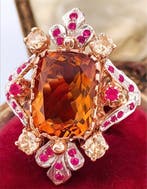 Sans prix de réserve - Bague - 9 carats Or rose, Argent