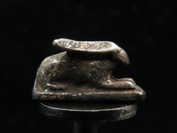 Oud-Egyptisch Zilver Sekhat/Hare-amulet van de Godin