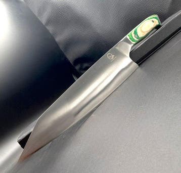 Keukenmes - Japanse stijl. Handgemaakt keukenmes.