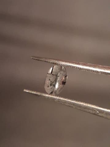 Natural Rutilated Quartz - oval cabochon - black rutile quar, Verzenden