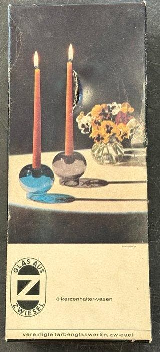 Zwiesel Glas Vase Kerzenhalter - Vaas (3) - Glas-in-lood - +