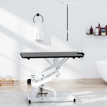 vidaXL Hydraulisch verstelbare trimtafel met aanlijnoptie, Dieren en Toebehoren, Verzenden, Nieuw