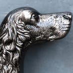 Wandelstok - Donker zilver verguld met metalen stift. Zeer