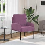 vidaXL bank / zetelen met kussen 55cm Paars Multiplex, Huis en Inrichting, Verzenden, Nieuw