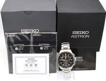 Seiko - Astron GPS Solar Dual-Time Black Dial - SBXB051