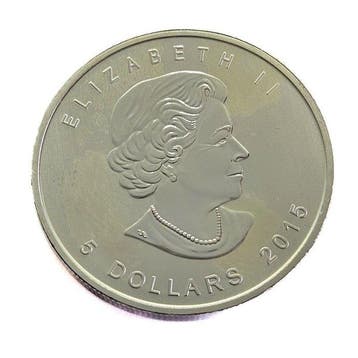 Canada. 5 Dollars 2015 - Red-tailed Hawk