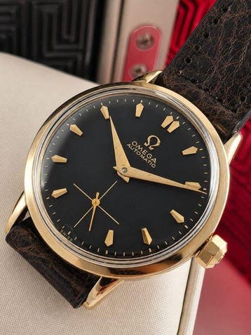 Omega - Ref.F6212 - Cal.344 - 14K GF - Black Dial & 14KGF, Nieuw
