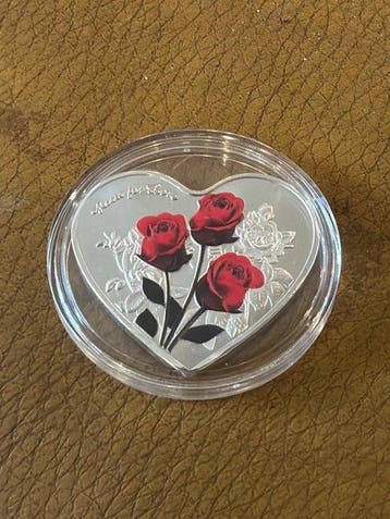 Monde. ND, Roses for Love - Silver Plated 18g (Sans prix de