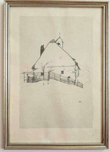 Egon Schiele (1890-1918), after - Knappenberg (1912), framed
