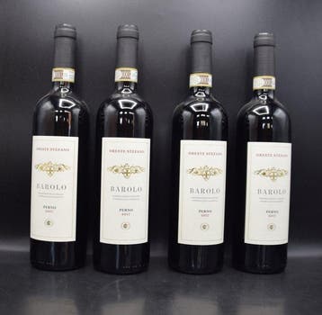 2017 Oreste Stefano, Perno - Barolo - 4 Flessen (0.75, Verzamelen, Nieuw