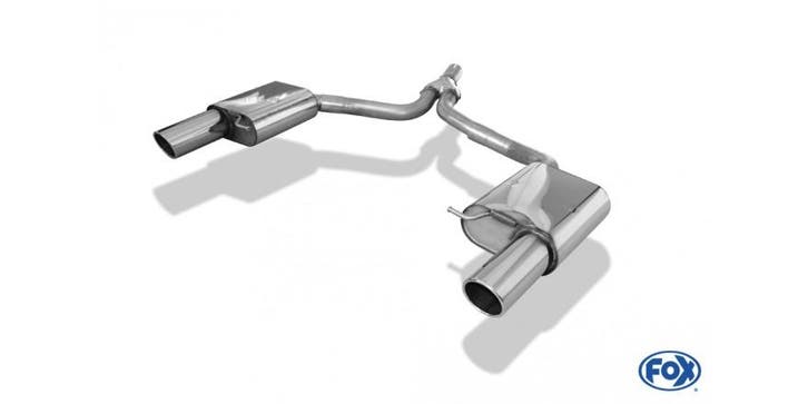 FOX Audi A4 quattro B9 einddemper rechts/links - 1x100 type, Autos : Pièces & Accessoires, Systèmes d'échappement, Envoi
