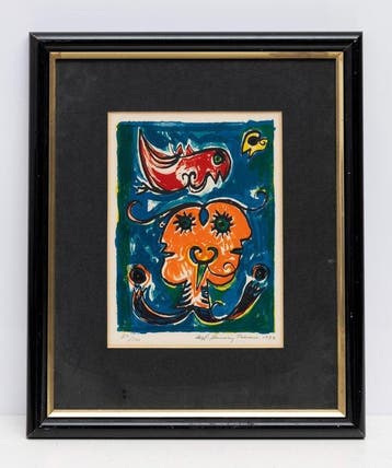 Carl Henning Pedersen (1913-2007) - New Mask - Flying Man, Antiek en Kunst, Kunst | Schilderijen | Modern