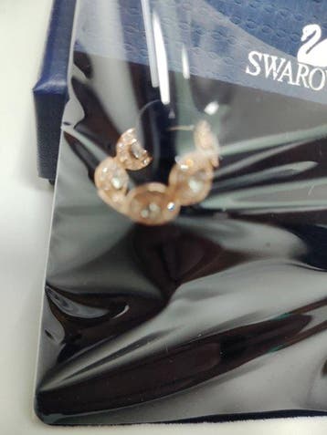 Swarovski - Figurine - Swarovski earrings (2) - Métal,