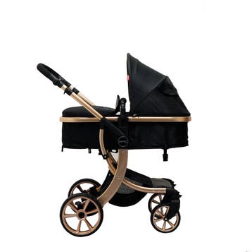 Bellaby Nieuwe Luxe Kinderwagen 2 inch 1 Zwart, Kinderen en Baby's, Buggy's, Ophalen of Verzenden, Nieuw