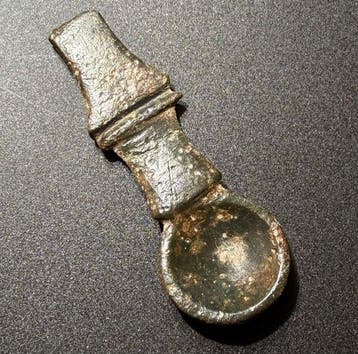 Oud-Romeins Brons Bovenste Deel van een Medisch Instrument -