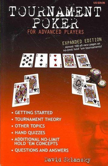 Tournament Poker 9781880685419 David Sklansky, Verzenden, Gelezen, David Sklansky