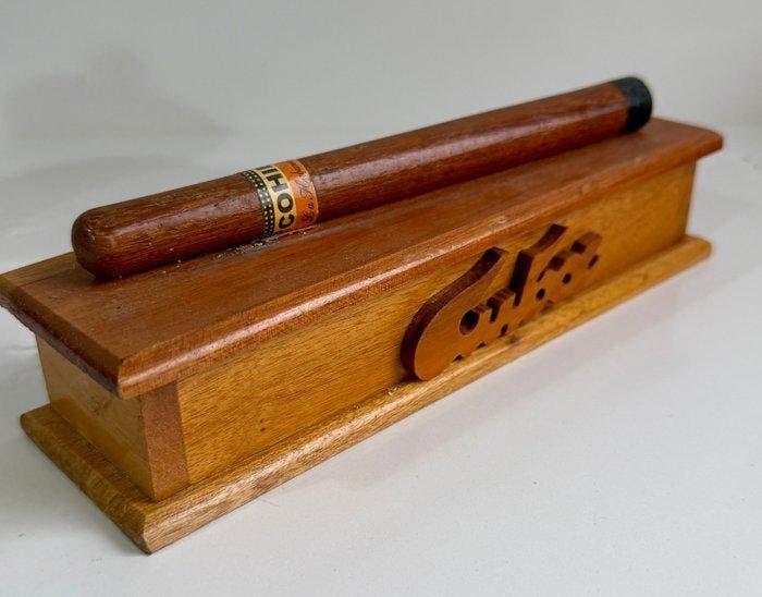 Sigarendoos - Elegante Cohiba sigaren-doos van hout ca. 1960, Verzamelen, Rookartikelen, Aanstekers en Luciferdoosjes