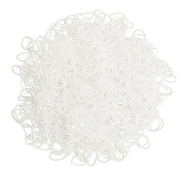 Fako Fashion - 1000x Transparante Mini Elastiekjes - Meisjes, Verzenden