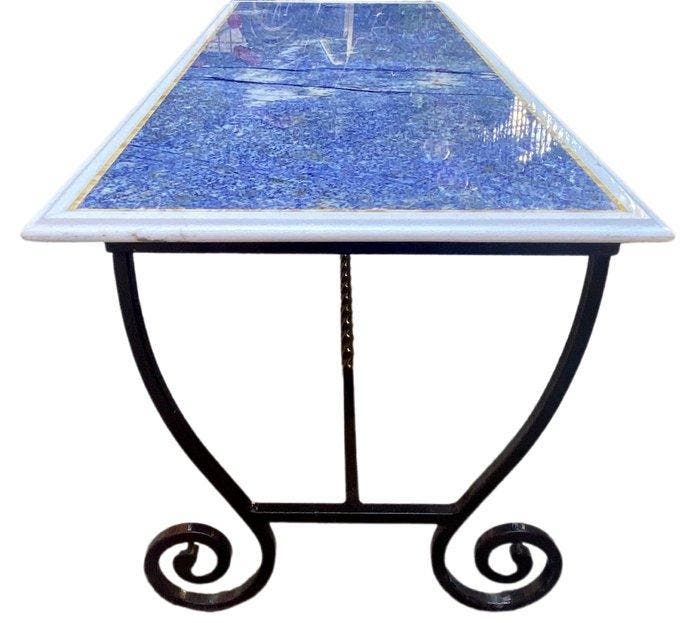 Tafel - IJzer, Marmer, Graniet - Buiten salontafel, marmer, Antiek en Kunst, Curiosa en Brocante