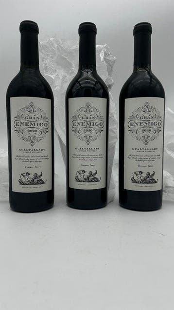 2020 Gran Enemigo - Mendoza, Gualtallary - 3 Flessen (0.75, Nieuw