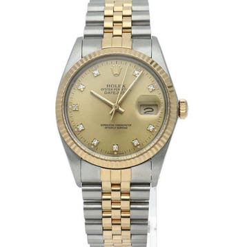 Rolex - Datejust mens watch 10P diamond antique - 16013G(9), Nieuw