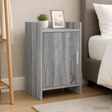 vidaXL Nachttafels Grijs Sonoma 40 x 30 x 60 cm Bewerkt hout, Huis en Inrichting, Verzenden, Nieuw