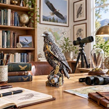Saladin Buru - Beeld, ***STEAMPUNK EAGLE*** - 24 cm -